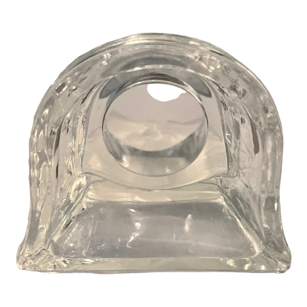 Partylite Sunburst Glass Tea light Votive Candle Holder Clear and Frosted Glass - Picture 5 of 5